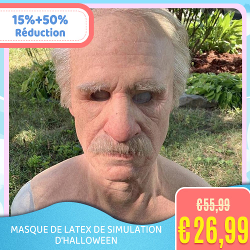 Masque de Latex de Simulation d'Halloween